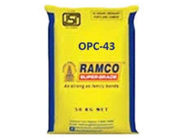 Ramco OPC 43 Grade cement available in coimbatore